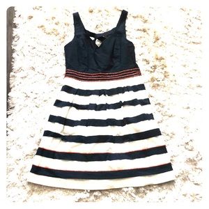 Blue, White and Orange LEIFNOTES dress in size 8